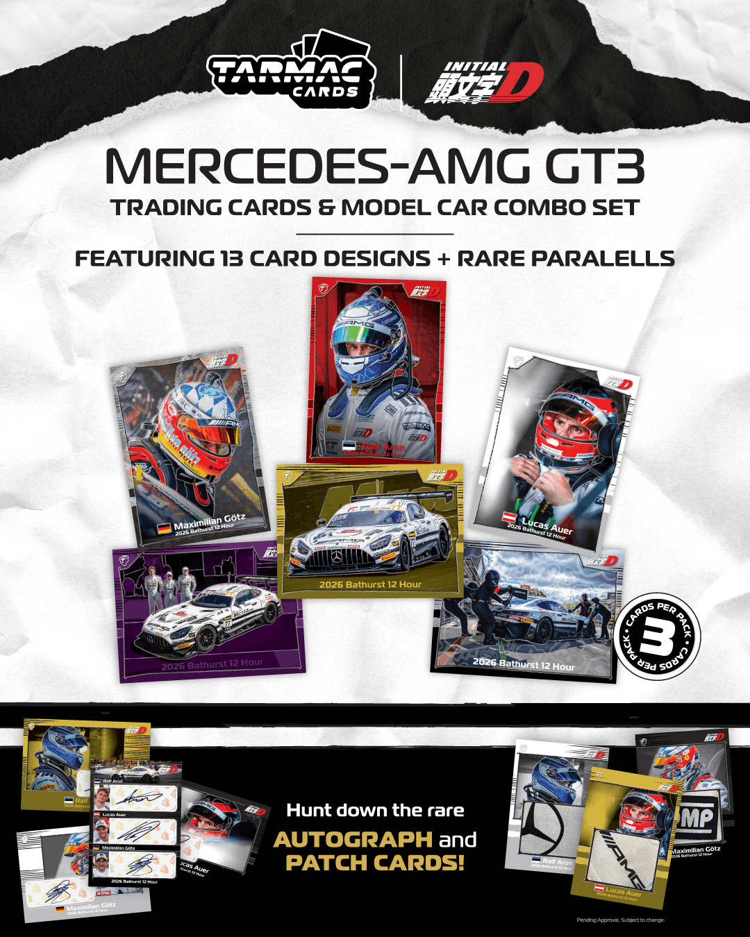 [PRE-ORDER] Tarmac Works - Mercedes - AMG GT3 Craft-Bamboo Racing Bathurst 12h 2026 - HOBBY64 - 1/64 Scale T64-062-26BH77
