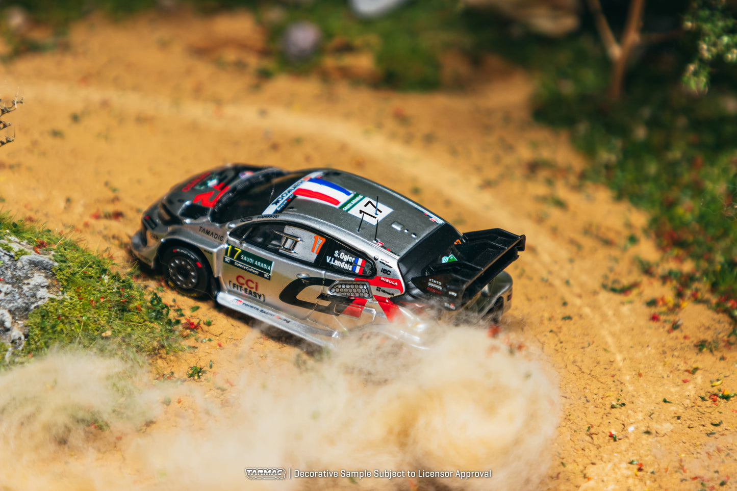 [PRE-ORDER] Tarmac Works - Toyota GR YARIS Rally1 Hybrid Rally Saudi Arabia 2025 WRC - HOBBY64 - 1/64 Scale T64-085-25RSA17