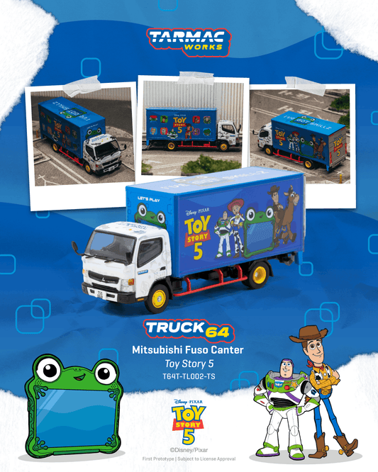 [PRE-ORDER] Tarmac Works - Mitsubishi Fuso Canter Toy Story 5 - TRUCK64 - Scala 1/64 T64T-TL002-TS