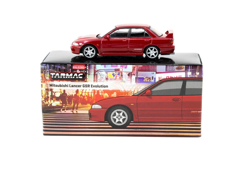 Tarmac Works - Mitsubishi Lancer GSR Evo Red - Scala 1/64 T64G-048-RE