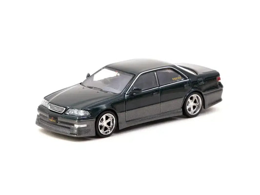 Tarmac Works - VERTEX Toyota Mark II JZX100 Dark Green Metallic - HOBBY64 - Scala 1/64 T64G-024-GR