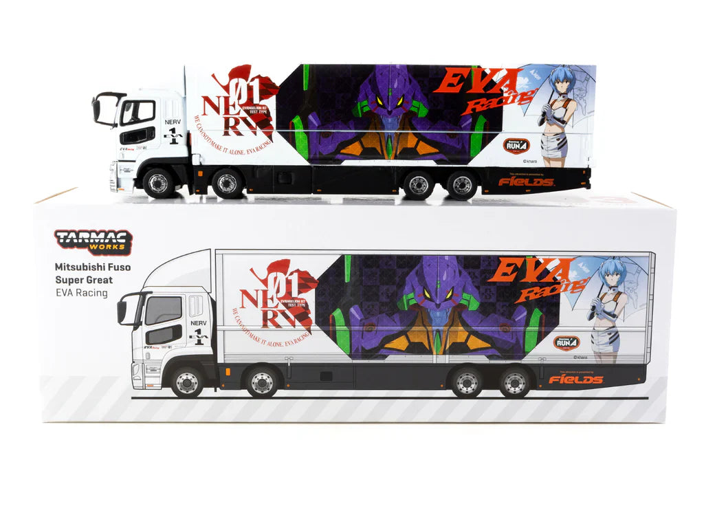 Tarmac Works Mitsubishi Fuso Super Great "EVA Racing" - Scale 1/64 T64T-TL001-EVA