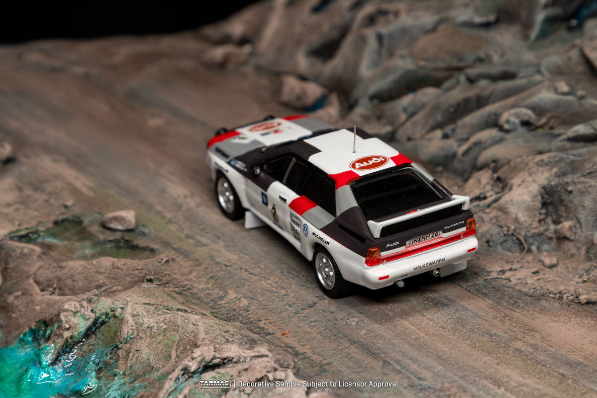 [PRÉCOMMANDE] Tarmac Works - Audi Quattro A2 Gr.B Rally #2 HANNU MIKKOLA Rally Argentina 1983 Vainqueur - HOBBY64 - Échelle 1/64 T64-065-83RA02