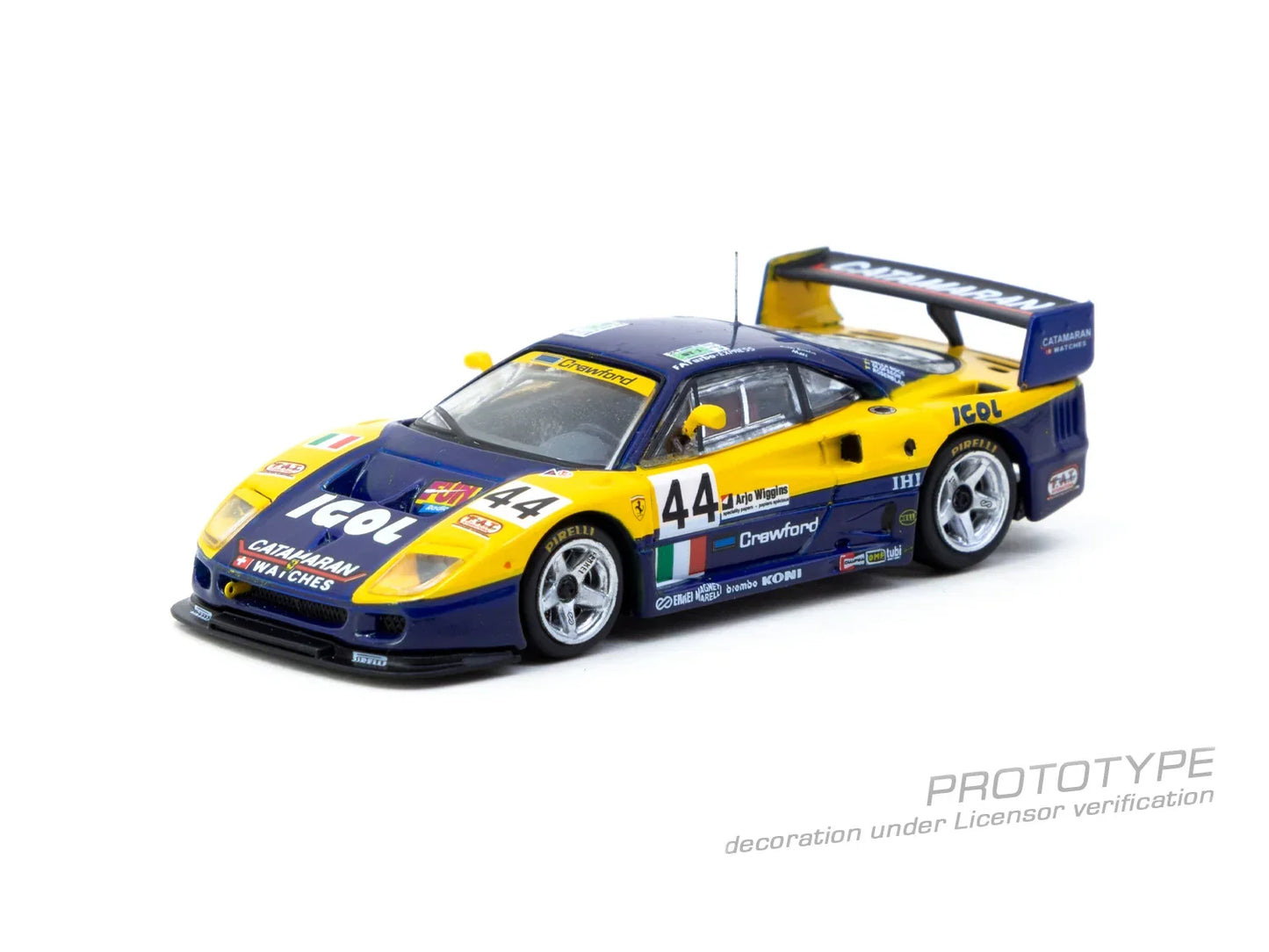 Tarmac Works - Ferrari F40 GTE 24h of Le Mans 1996 - HOBBY64 - 1/64 Scale T64-088-96LM44