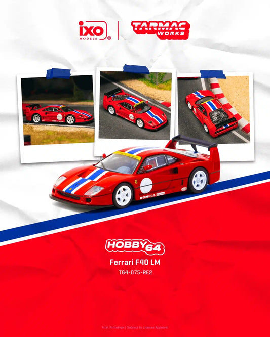 Tarmac Works - Ferrari F40 LM Red - HOBBY64 - Scala 1/64 T64-075-RE2