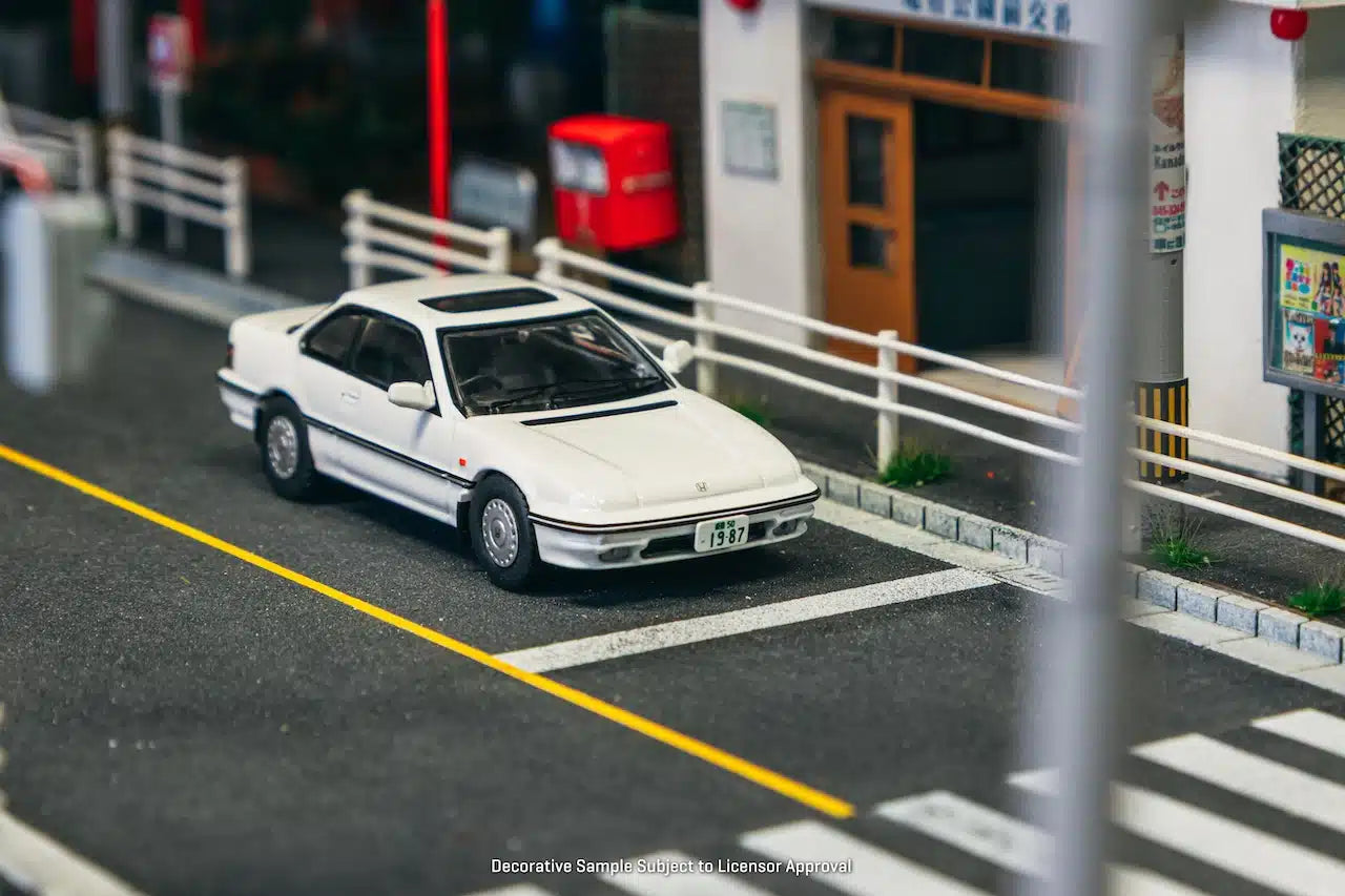 Tarmac Works - Honda Prelude (BA4) Blanche - Collection J - Échelle 1/64 JC64-TL009-WH