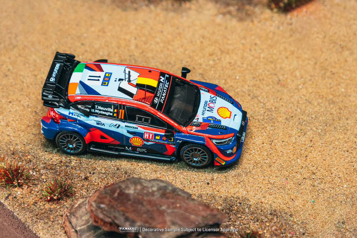 [PRE-ORDER] Tarmac Works - Hyundai i20 N Rally1 Hybrid #42 #11 THIERRY NEUVILLE WRC Central European Rally 2023 - HOBBY64 - 1/64 Scale T64-089-23CER11