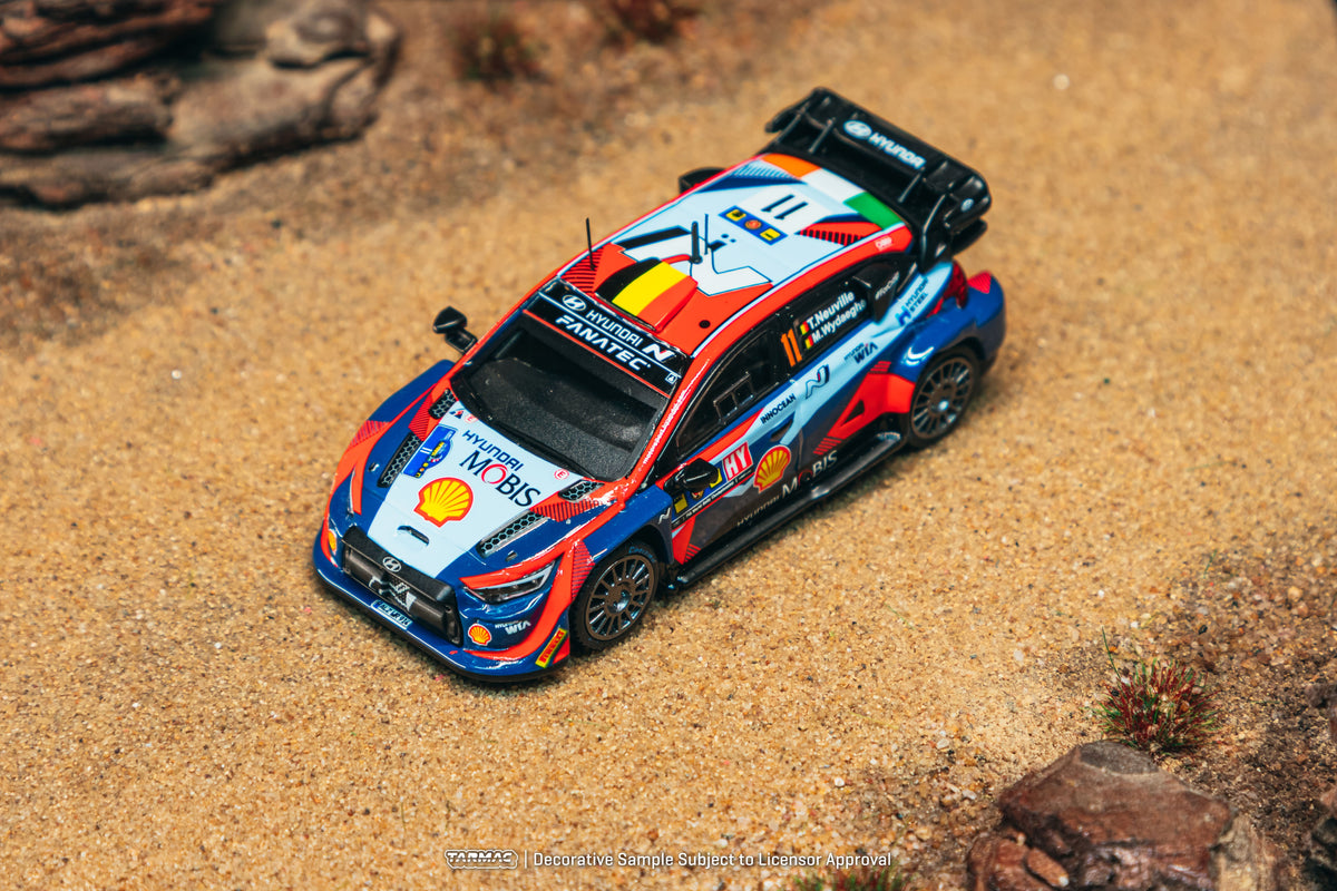 [PRE-ORDER] Tarmac Works - Hyundai i20 N Rally1 Hybrid #42 #11 THIERRY NEUVILLE WRC Central European Rally 2023 - HOBBY64 - 1/64 Scale T64-089-23CER11