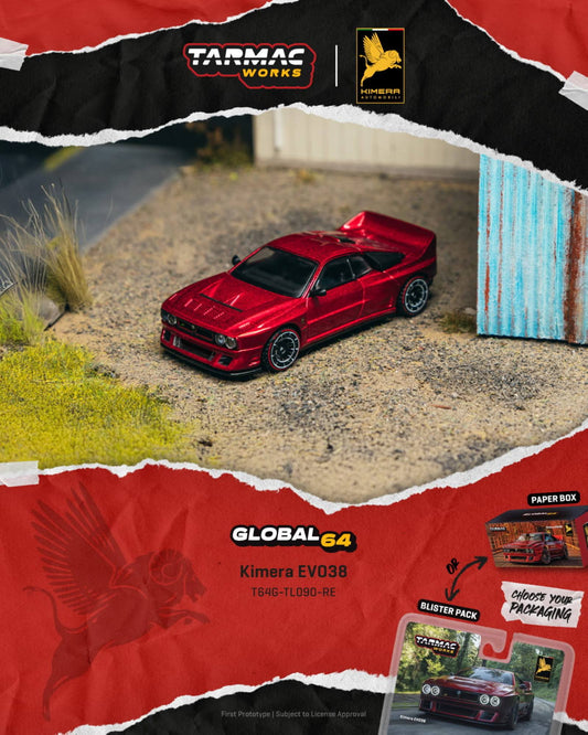 [PRE-ORDER] Tarmac Works - Kimera EVO38 Red 2026 - GLOBAL64 - Scala 1/64 T64G-TL090-RE
