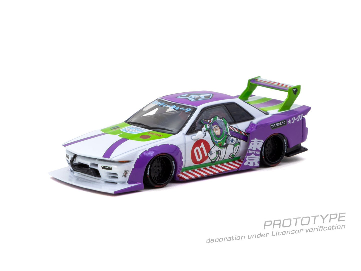 [PRE-ORDER] Tarmac Works - LB- KAIDO WORKS R32 Nissan Skyline Buzz Lightyear - HOBBY64 - 1/64 Scale T64-097-BUZZ