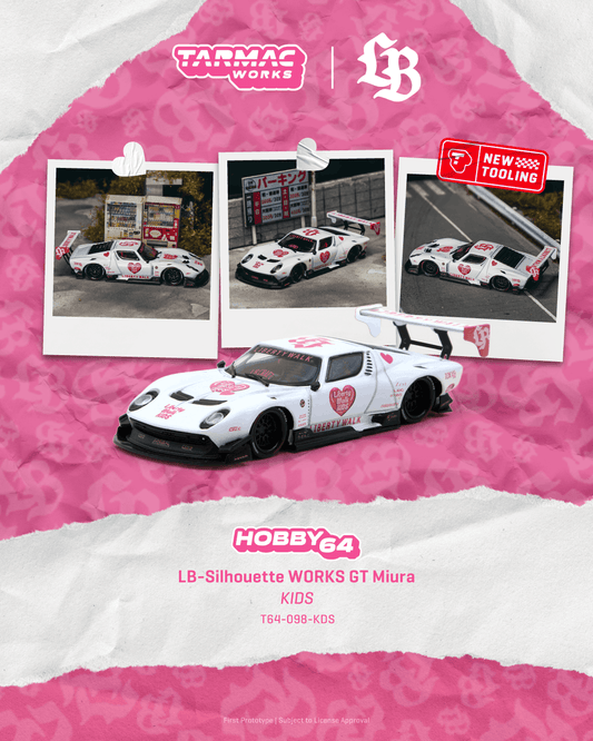 [PRE-ORDER] Tarmac Works - Lamborghini Miura LB-Silhouette WORKS KIDS - HOBBY64 - Scala 1/64 T64-098-KDS