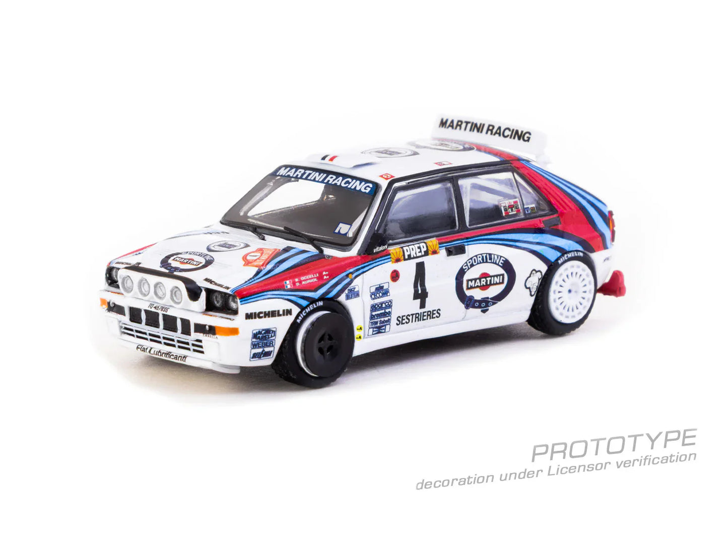 Tarmac Works - Lancia Delta HF Integrale Monte Carlo Rally 1992 #04 Winner - HOBBY64 - 1/64 Scale T64-049-92MCR04