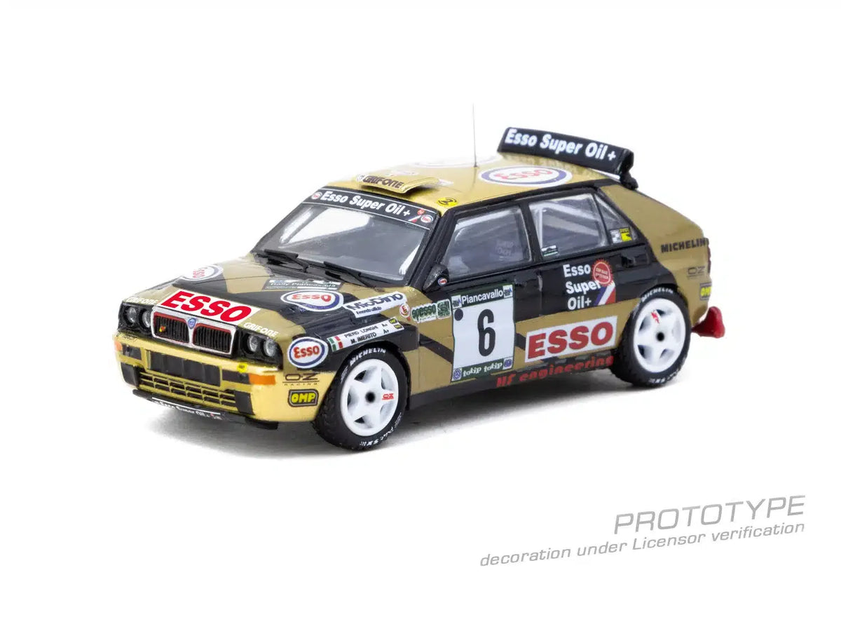 Tarmac Works - Lancia Delta HF Integrale #6 ECR Piancavallo Rally Winner 1993 - HOBBY64 - Scala 1/64 T64-049-93PIR06