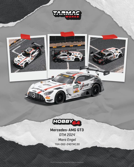 [PRE-ORDER] Tarmac Works - Mercedes-AMG GT3 #130 MARO ENGEL DTM Championship 2024 - HOBBY64 - Scala 1/64 T64-062-24DTM130