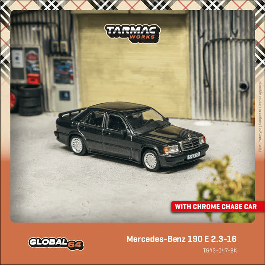 Tarmac Works - Mercedes-Benz 190 E 2.3-16 Blue-Black Metallic - GLOBAL64 - Scala 1/64 T64G-047-BK