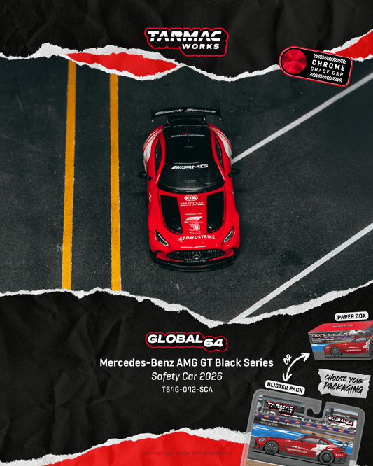 Tarmac Works - Mercedes-Benz AMG GT Black Series SAFETY CAR 2026 - GLOBAL64 - Scala 1/64 T64G-042-SCA-RE