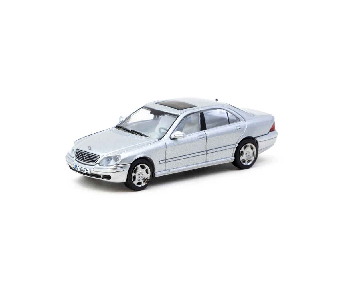 Mercedes-Benz S-Class Brilliant Silver Metallic - Tarmac Works - Scala 1/64 T64G-072-SL