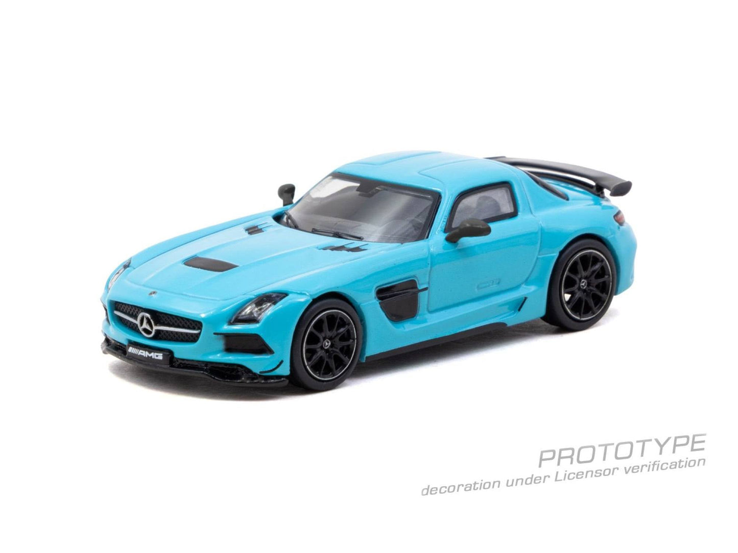 [PRE-ORDER] Tarmac Works - Mercedes-Benz SLS Black Series Baby Blue Mat 2012 - GLOBAL64 - Scala 1/64 T64G-027-BC