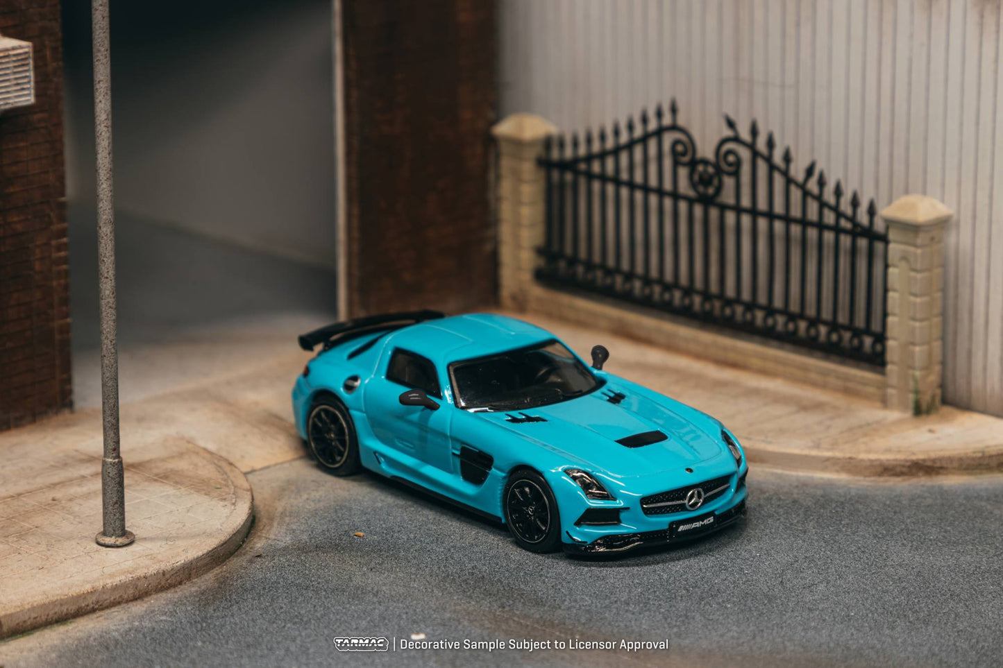 [PRE-ORDER] Tarmac Works - Mercedes-Benz SLS Black Series Baby Blue Mat 2012 - GLOBAL64 - Scala 1/64 T64G-027-BC