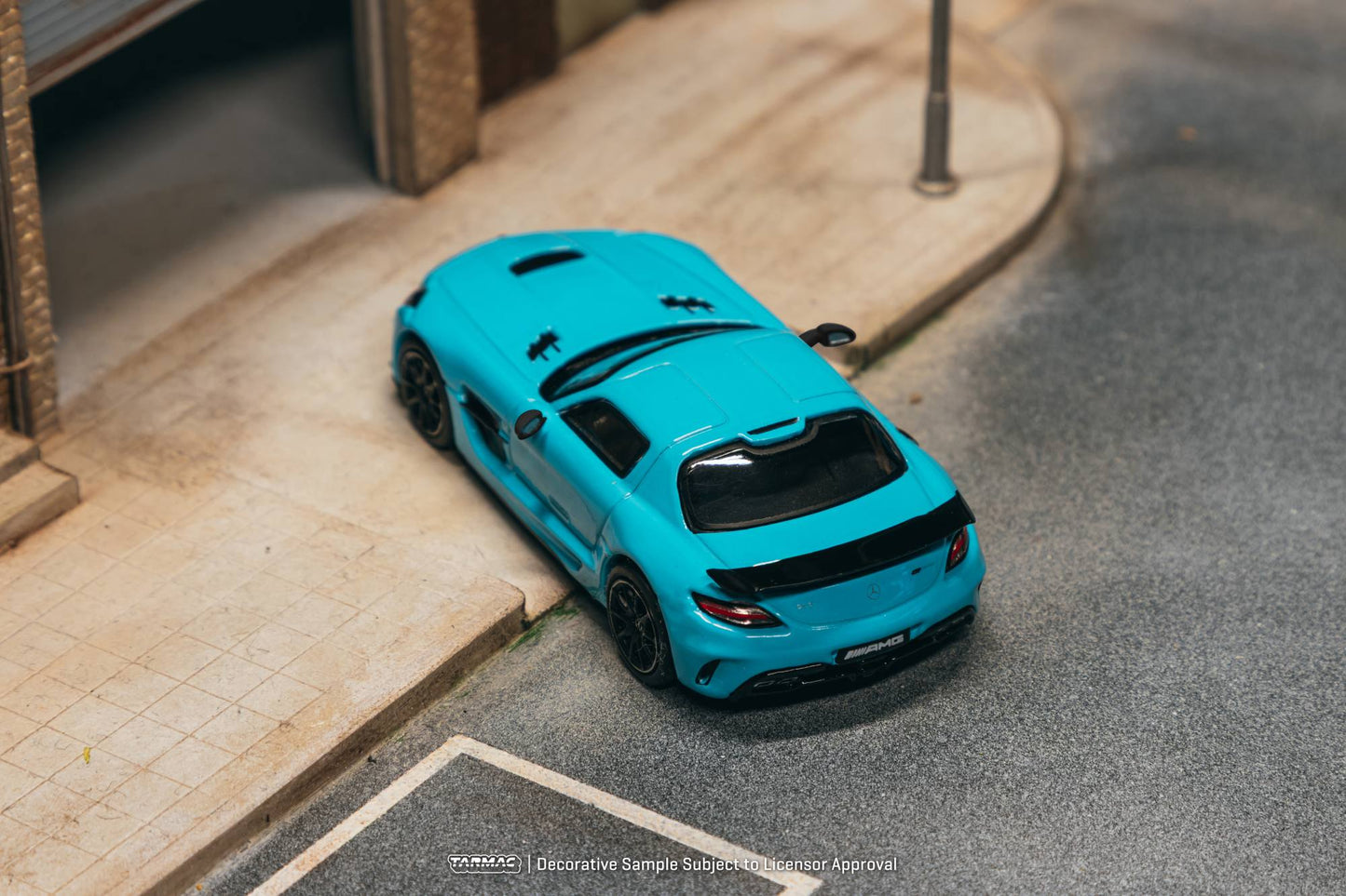 [PRE-ORDER] Tarmac Works - Mercedes-Benz SLS Black Series Baby Blue Mat 2012 - GLOBAL64 - Scala 1/64 T64G-027-BC
