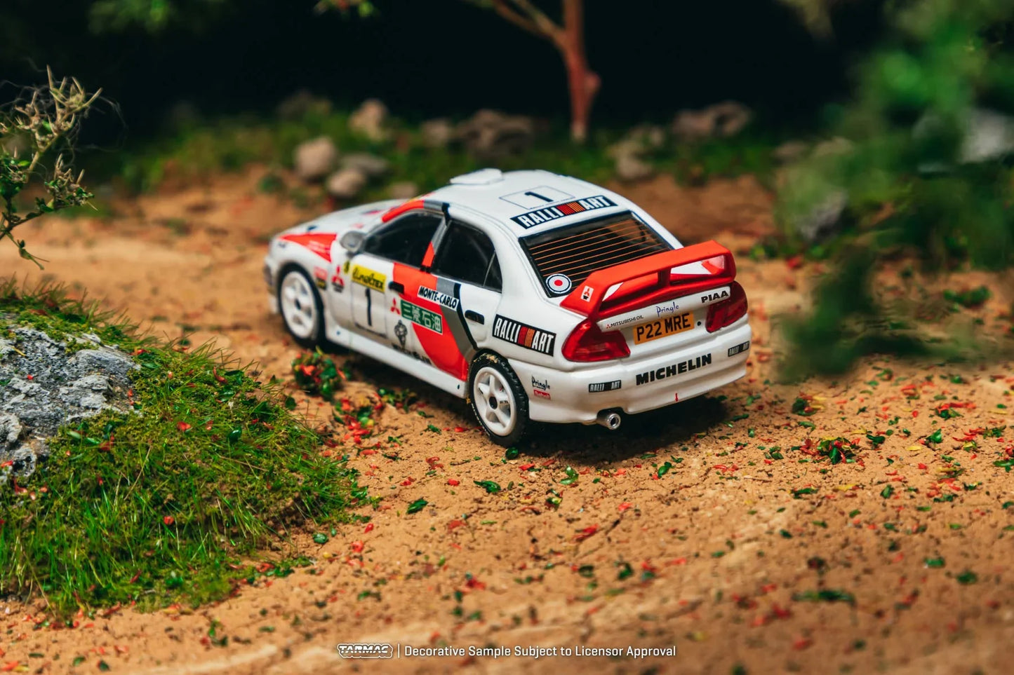 Tarmac Works - Mitsubishi Lancer Evolution IV Rallye Monte-Carlo 1997 #1 - GLOBAL64 - 1/64 Scale T64G-076-97MCR01
