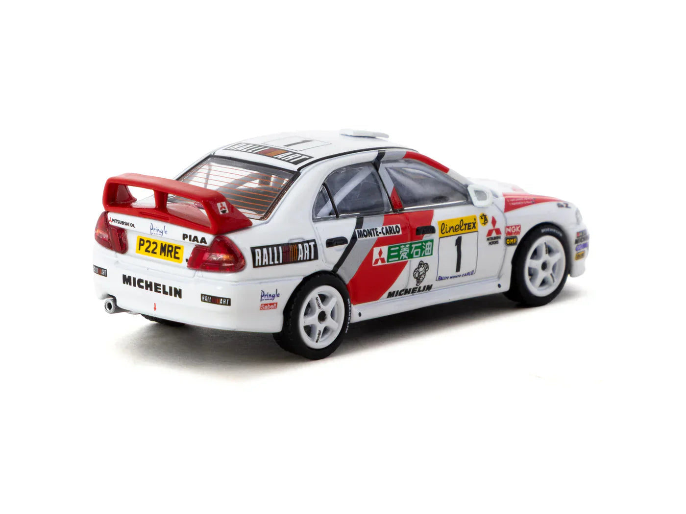 Tarmac Works - Mitsubishi Lancer Evolution IV Rallye Monte-Carlo 1997 #1 - GLOBAL64 - 1/64 Scale T64G-076-97MCR01