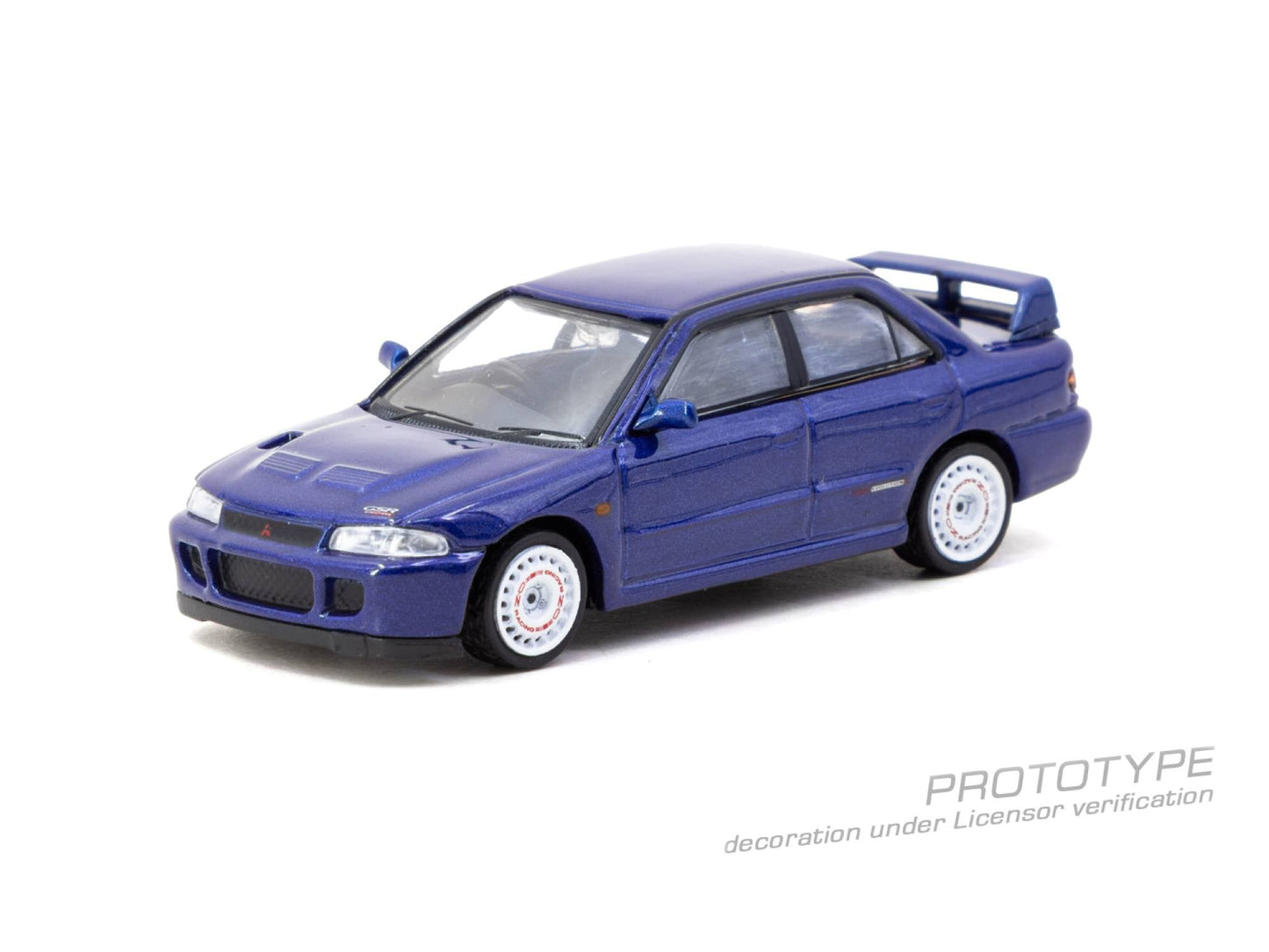 Tarmac Works - Mitsubishi Lancer GSR Evolution II Blue 1994 - GLOBAL64 - 1/64 Scale T64G-049-BL