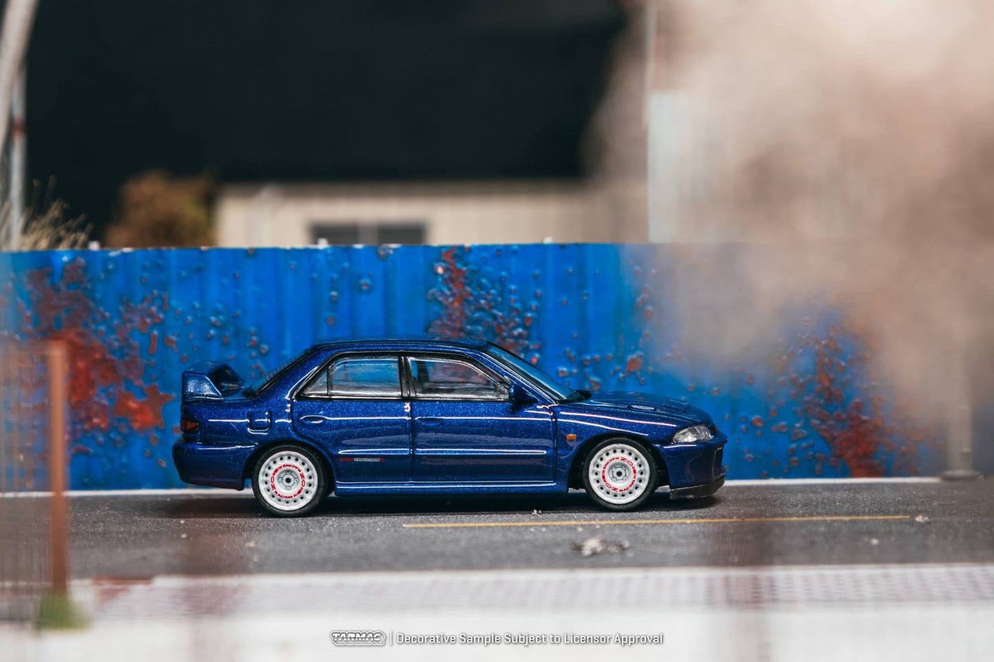 Tarmac Works - Mitsubishi Lancer GSR Evolution II Blue 1994 - GLOBAL64 - 1/64 Scale T64G-049-BL