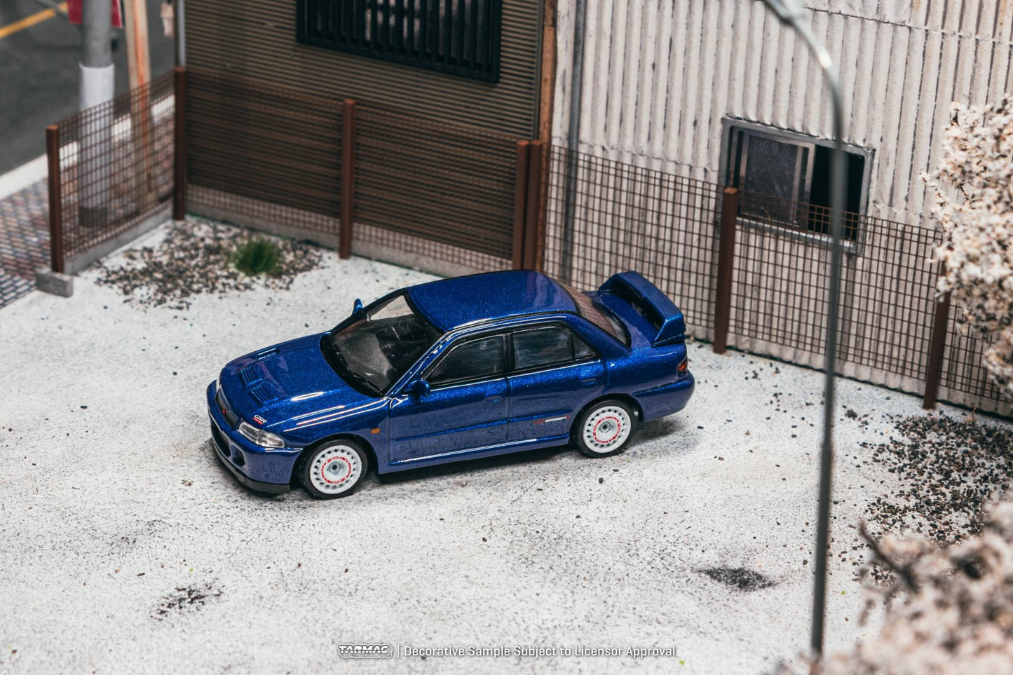 Tarmac Works - Mitsubishi Lancer GSR Evolution II Blue 1994 - GLOBAL64 - 1/64 Scale T64G-049-BL