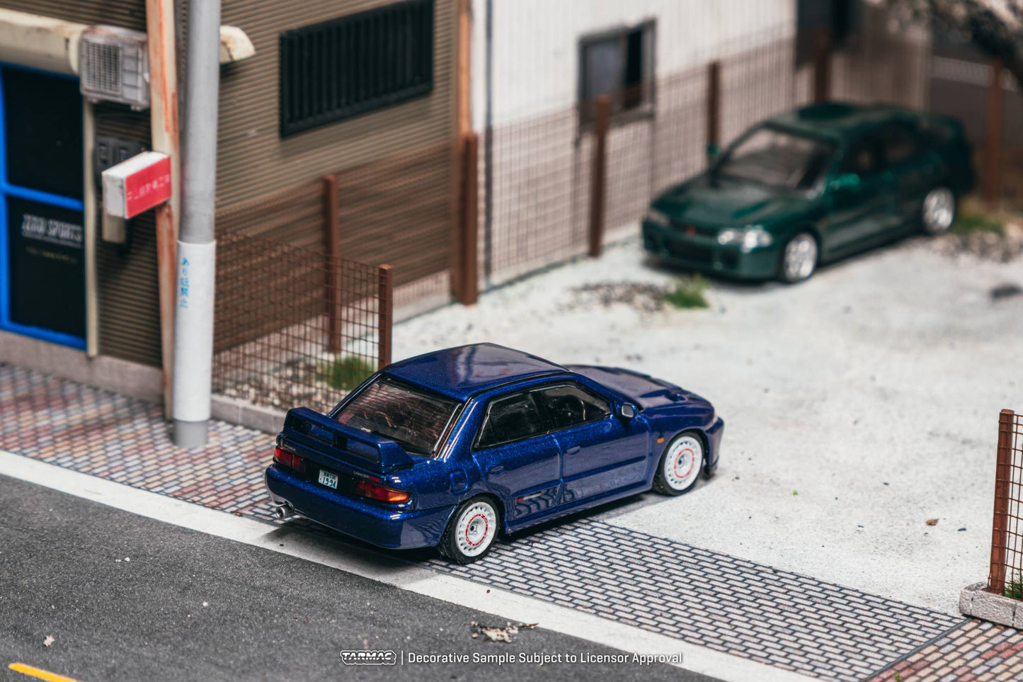 Tarmac Works - Mitsubishi Lancer GSR Evolution II Blue 1994 - GLOBAL64 - 1/64 Scale T64G-049-BL