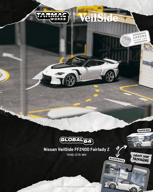 [PRE-ORDER] Tarmac Works - Nissan FFZ400 Veilside Fairlady Z White 2025 - GLOBAL64 - Scala 1/64 T64G-074-WH