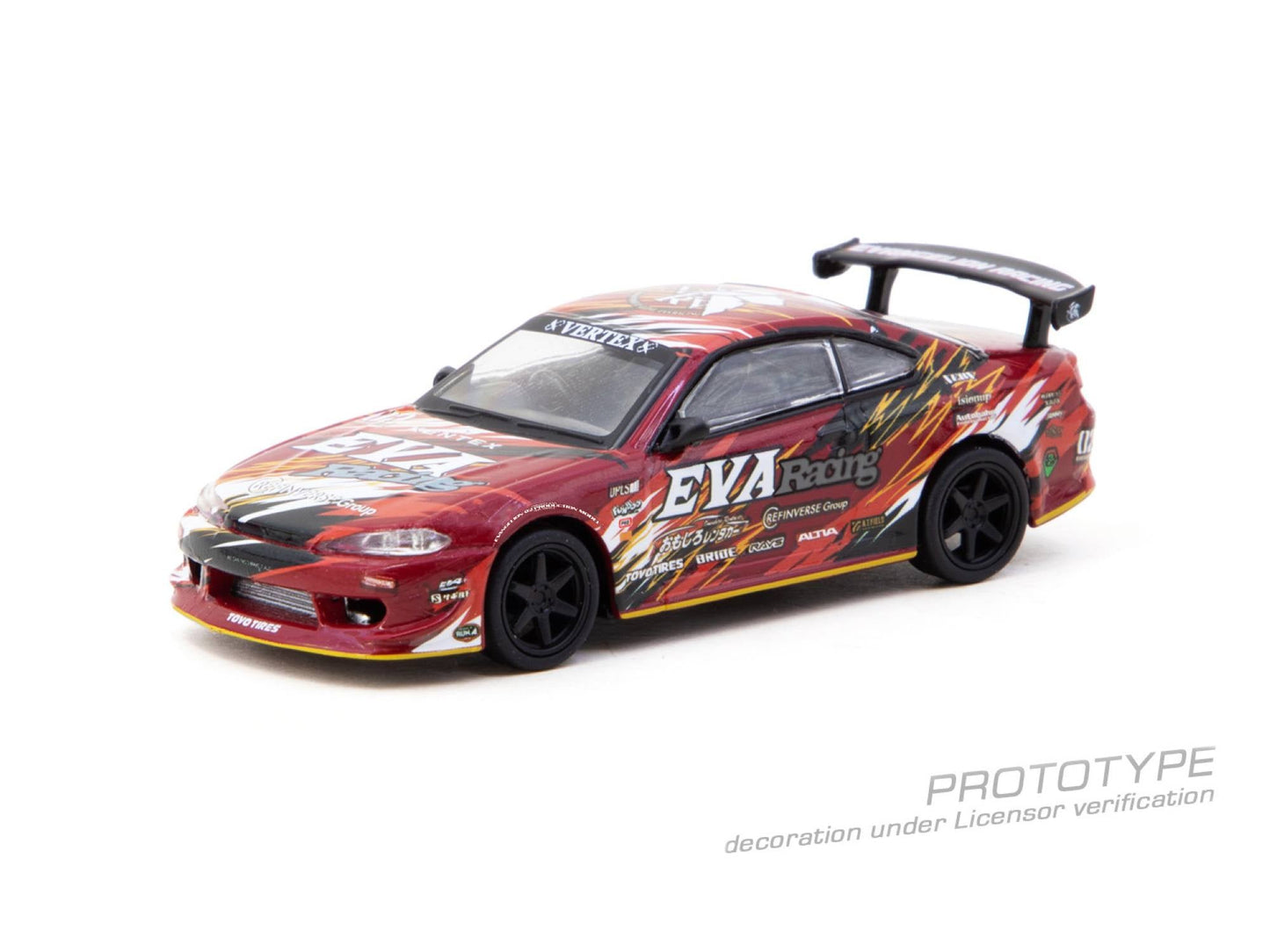 Tarmac Works - Nissan Silvia EVA RT PRODUCTION MODEL-02 S15 2025 - GLOBAL64 - 1/64 Scale T64G-023-EVA02