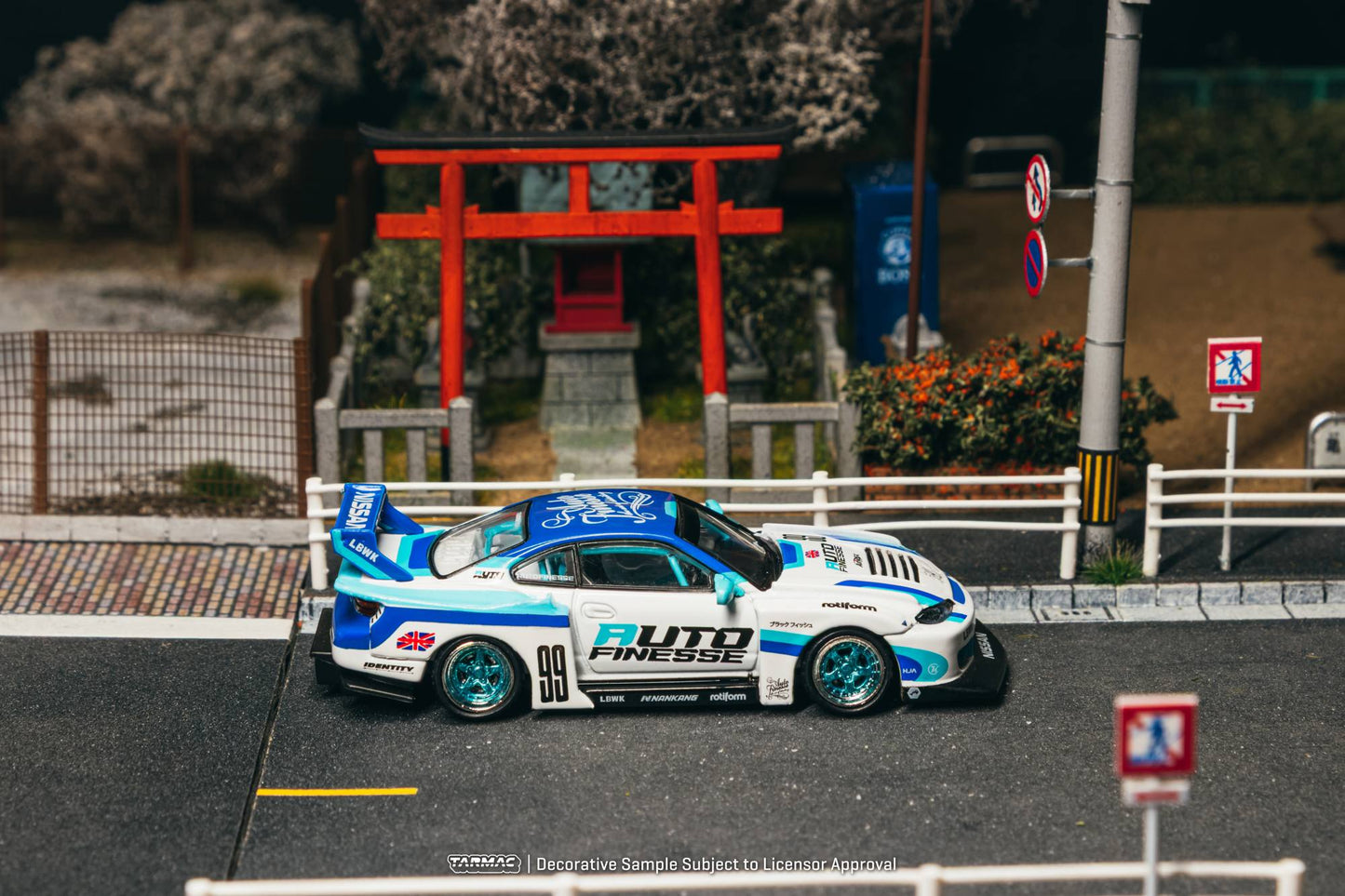 [PRÉCOMMANDE] <span translate="no">Tarmac Works</span> - Nissan Silvia ( R34 ) LB Super Silhouette AUTO FINESSE 2025 - HOBBY64 - Échelle 1/64 T64-091-AF