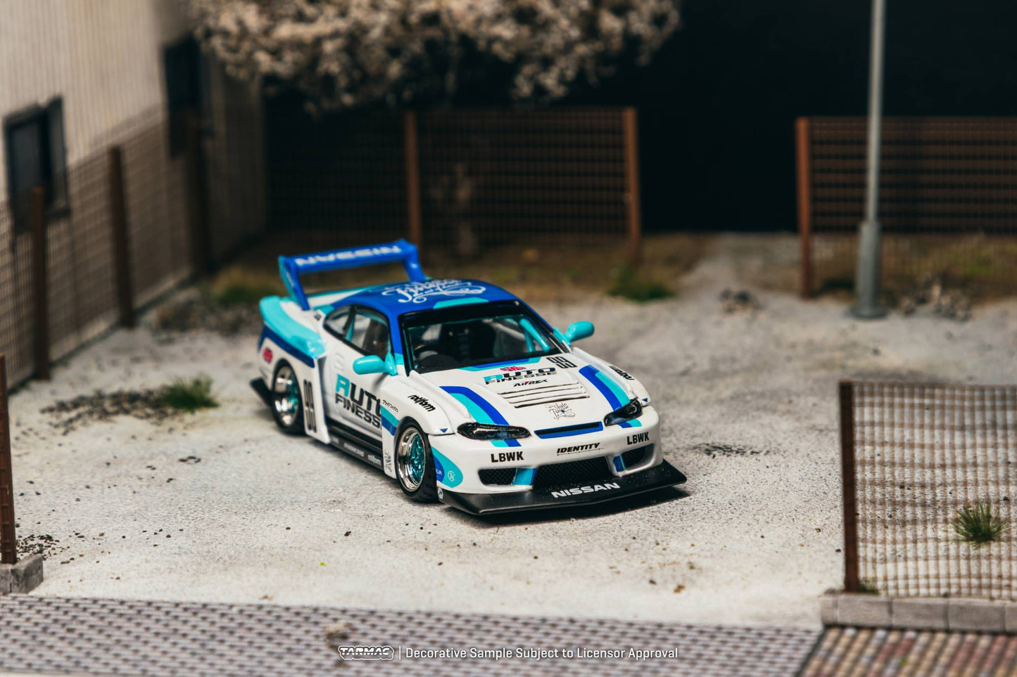 [PRÉCOMMANDE] <span translate="no">Tarmac Works</span> - Nissan Silvia ( R34 ) LB Super Silhouette AUTO FINESSE 2025 - HOBBY64 - Échelle 1/64 T64-091-AF