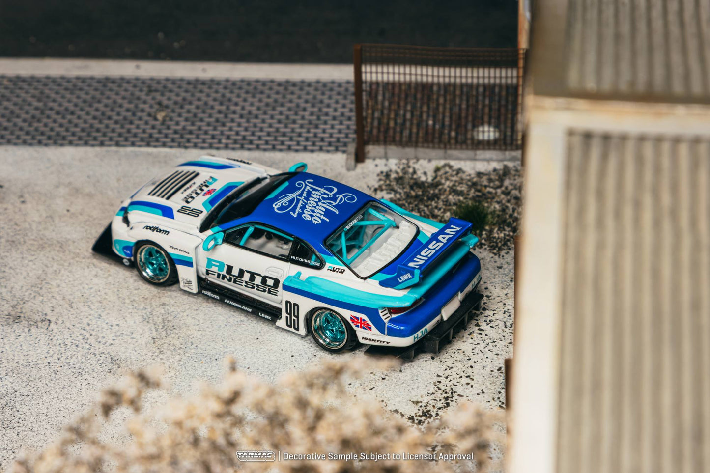 [PRÉCOMMANDE] <span translate="no">Tarmac Works</span> - Nissan Silvia ( R34 ) LB Super Silhouette AUTO FINESSE 2025 - HOBBY64 - Échelle 1/64 T64-091-AF