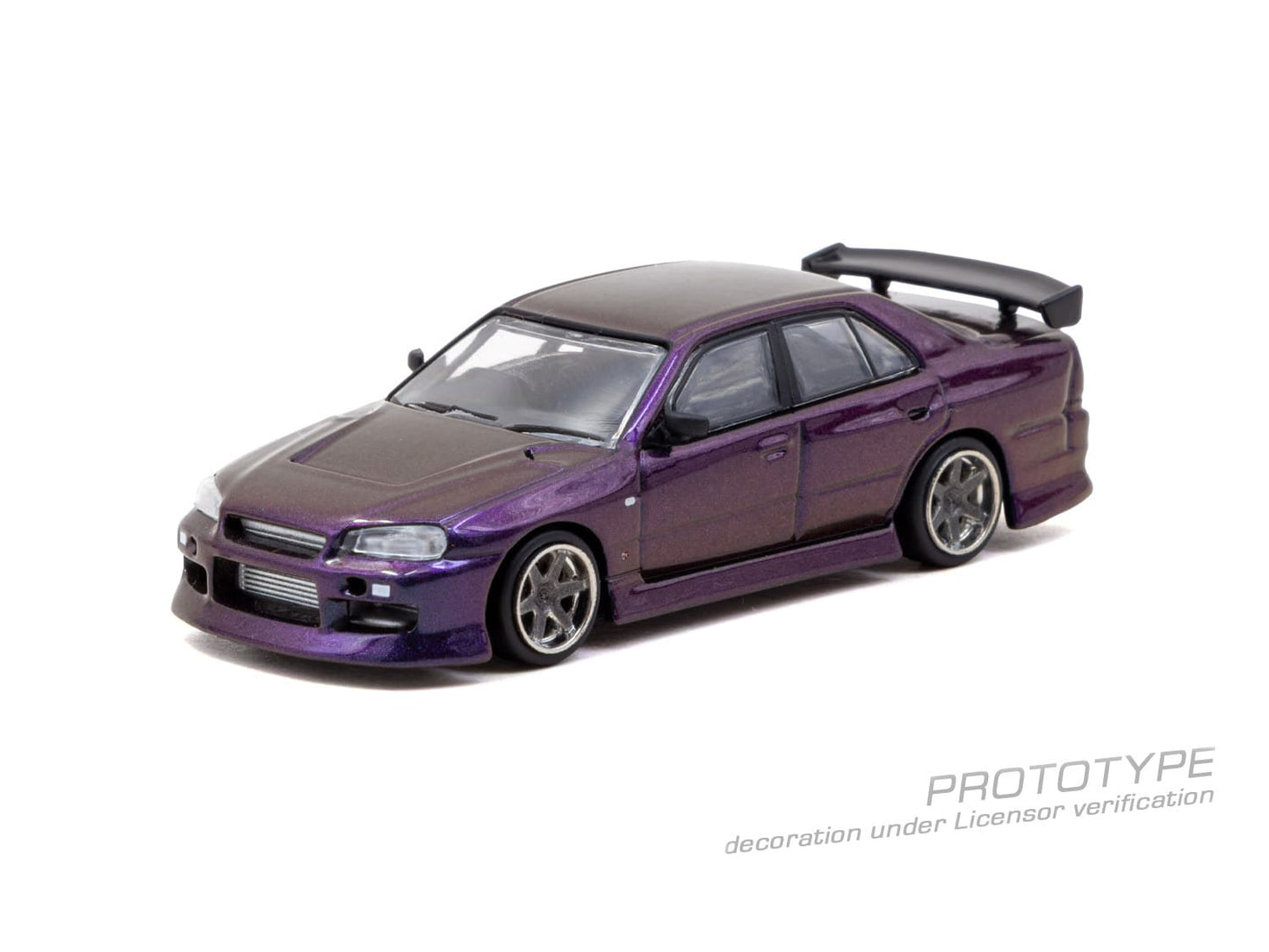 [PRE-ORDER] Tarmac Works - Nissan Skyline GTR (ER34) URAS Midnight Purple 2025 - GLOBAL64 - Scala 1/64 T64G-088-MP