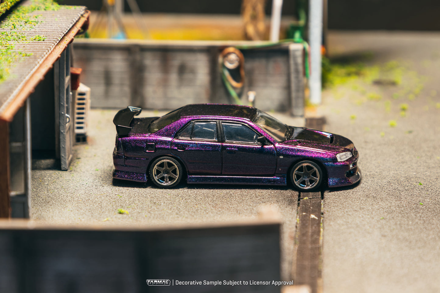 [PRE-ORDER] Tarmac Works - Nissan Skyline GTR (ER34) URAS Midnight Purple 2025 - GLOBAL64 - Scala 1/64 T64G-088-MP