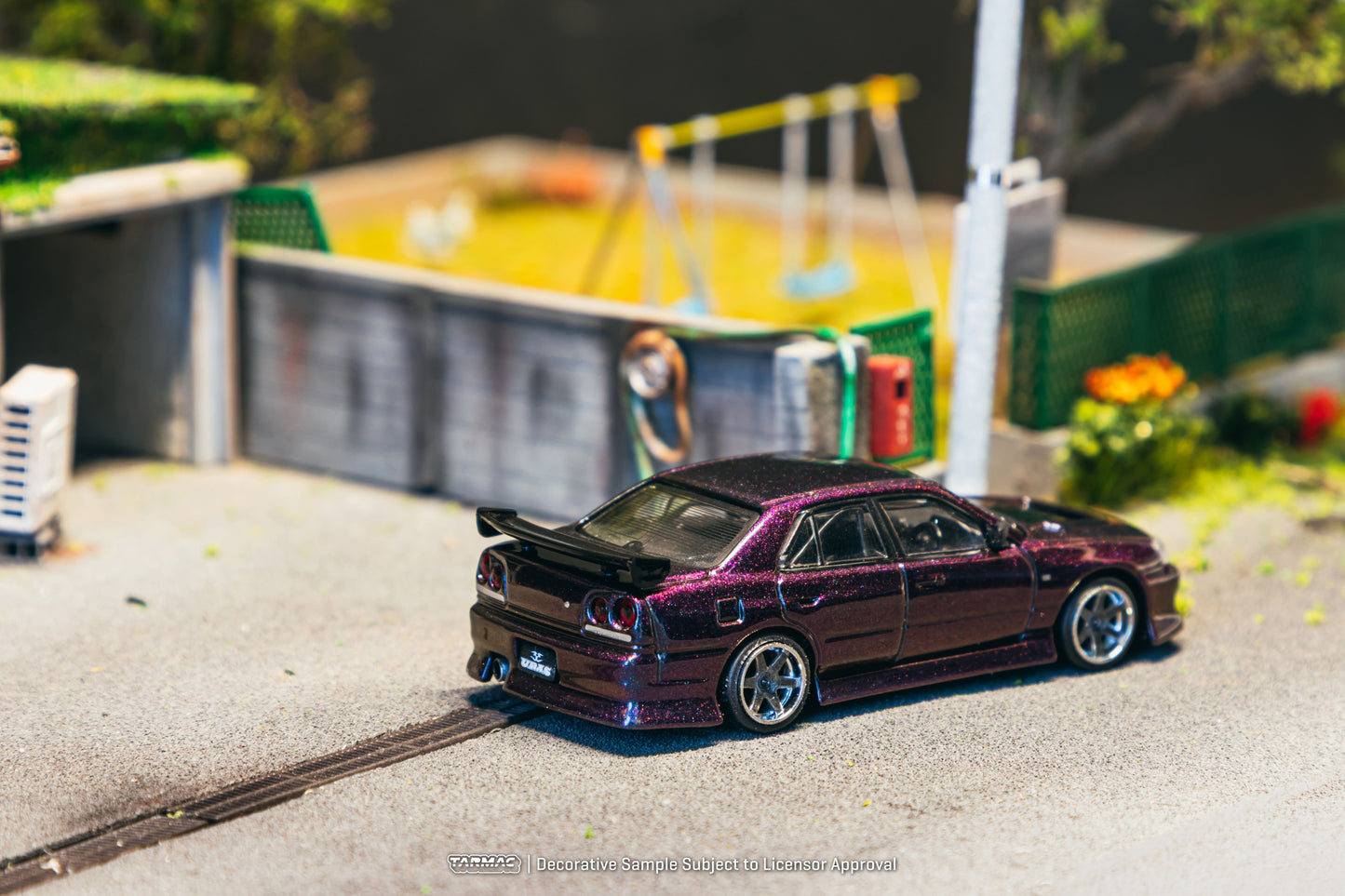[PRE-ORDER] Tarmac Works - Nissan Skyline GTR (ER34) URAS Midnight Purple 2025 - GLOBAL64 - Scala 1/64 T64G-088-MP