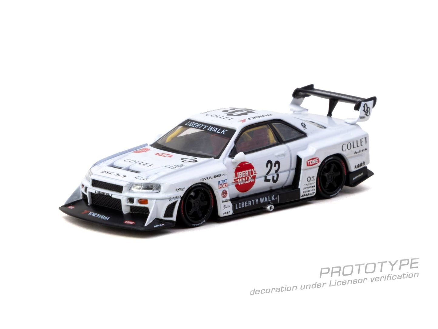 [PRE-ORDER] Tarmac Works - Nissan Skyline GTR (R34) LB Super Silhouette COLLET 2025 - HOBBY64 - Scala 1-64 T64-104-WH