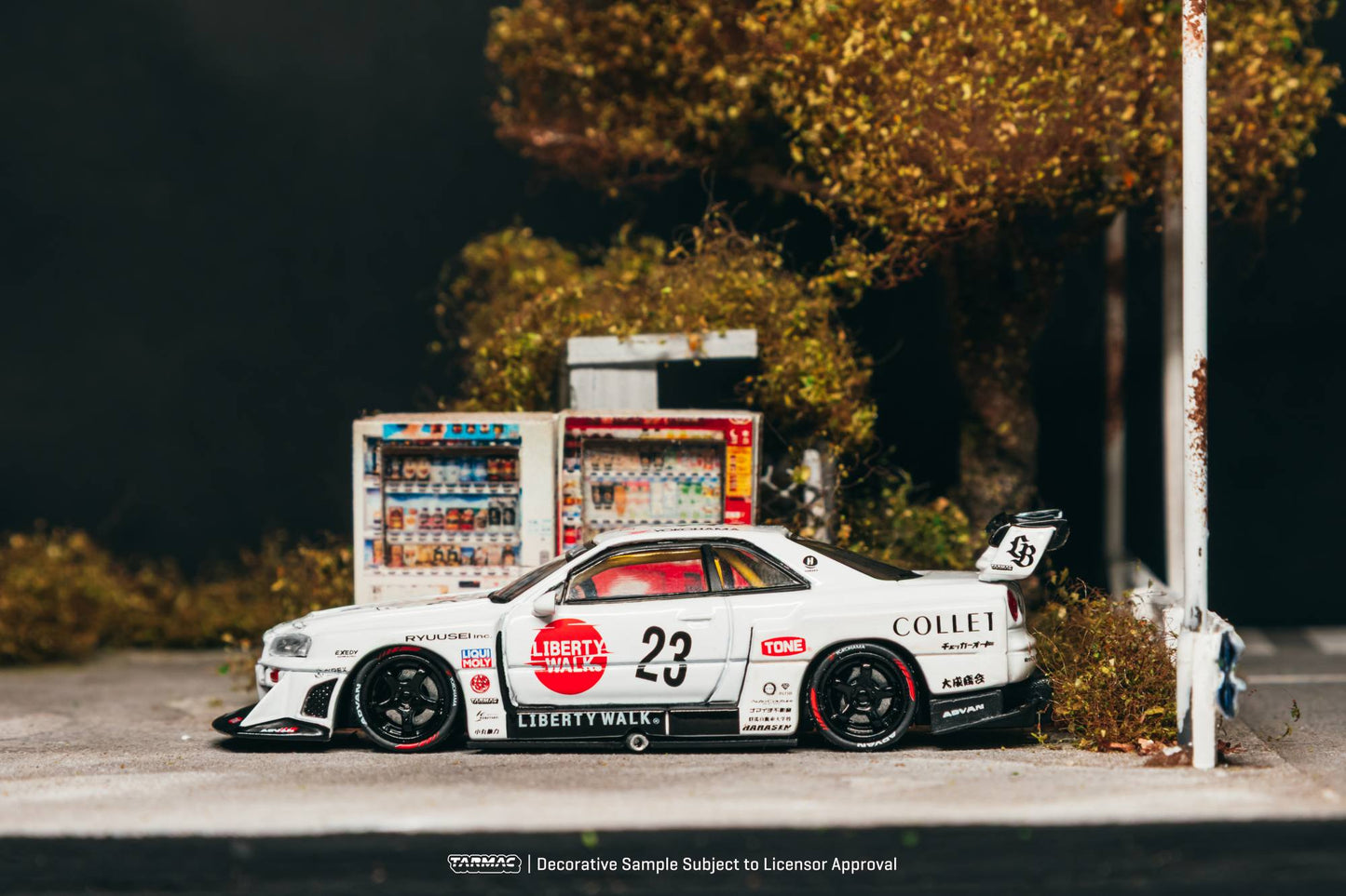 [PRE-ORDER] Tarmac Works - Nissan Skyline GTR (R34) LB Super Silhouette COLLET 2025 - HOBBY64 - Scala 1-64 T64-104-WH