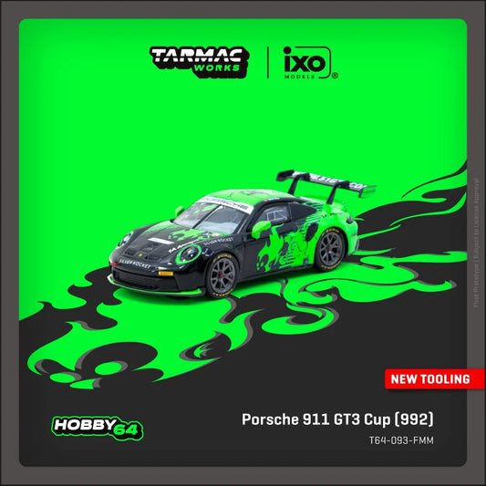 Tarmac Works - Porsche 911 GT3 Cup (992) Fire Monkey Motorsport - HOBBY64 - Scala 1/64 T64-093-FMM