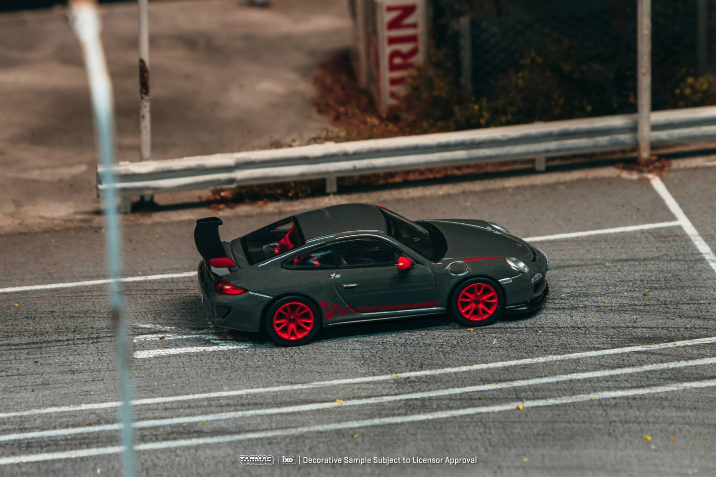 Tarmac Works - Porsche 911 GT3 RS (997.2) Gray 2008 - GLOBAL64 - 1/64 Scale T64G-091-GY