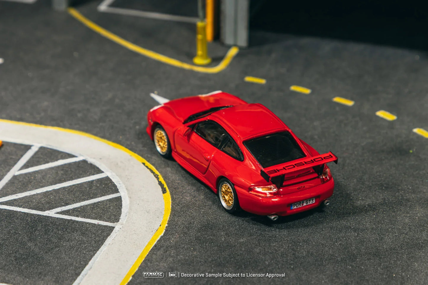 Tarmac Works - Porsche 911 GT3 Type 996 Red - GLOBAL64 - Scala 1/64 T64G-069-RE