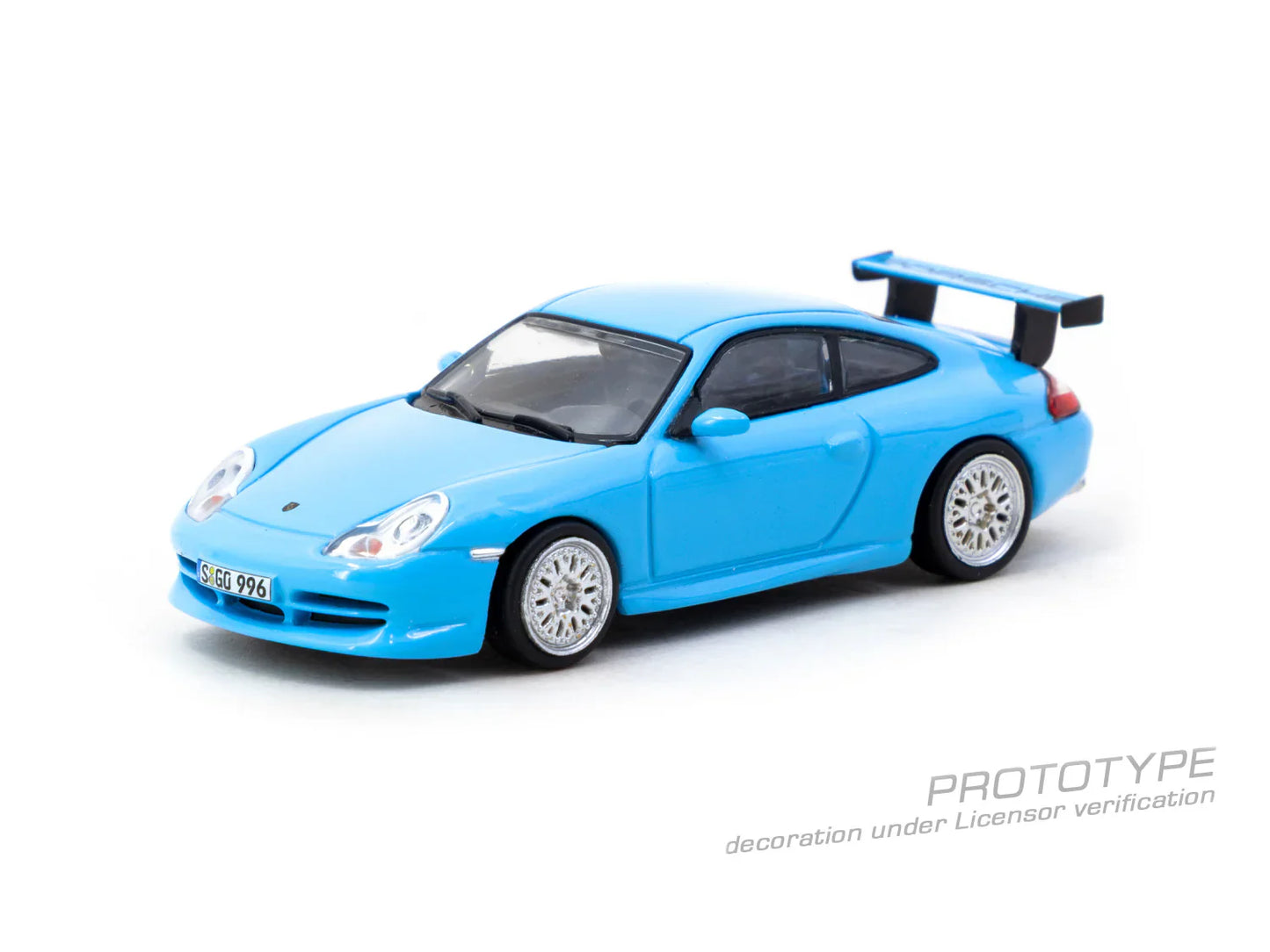 Tarmac Works - Porsche 911 Gt3 ( 996 ) Light Blue - GLOBAL64 - 1/64 Scale T64G-069-BL