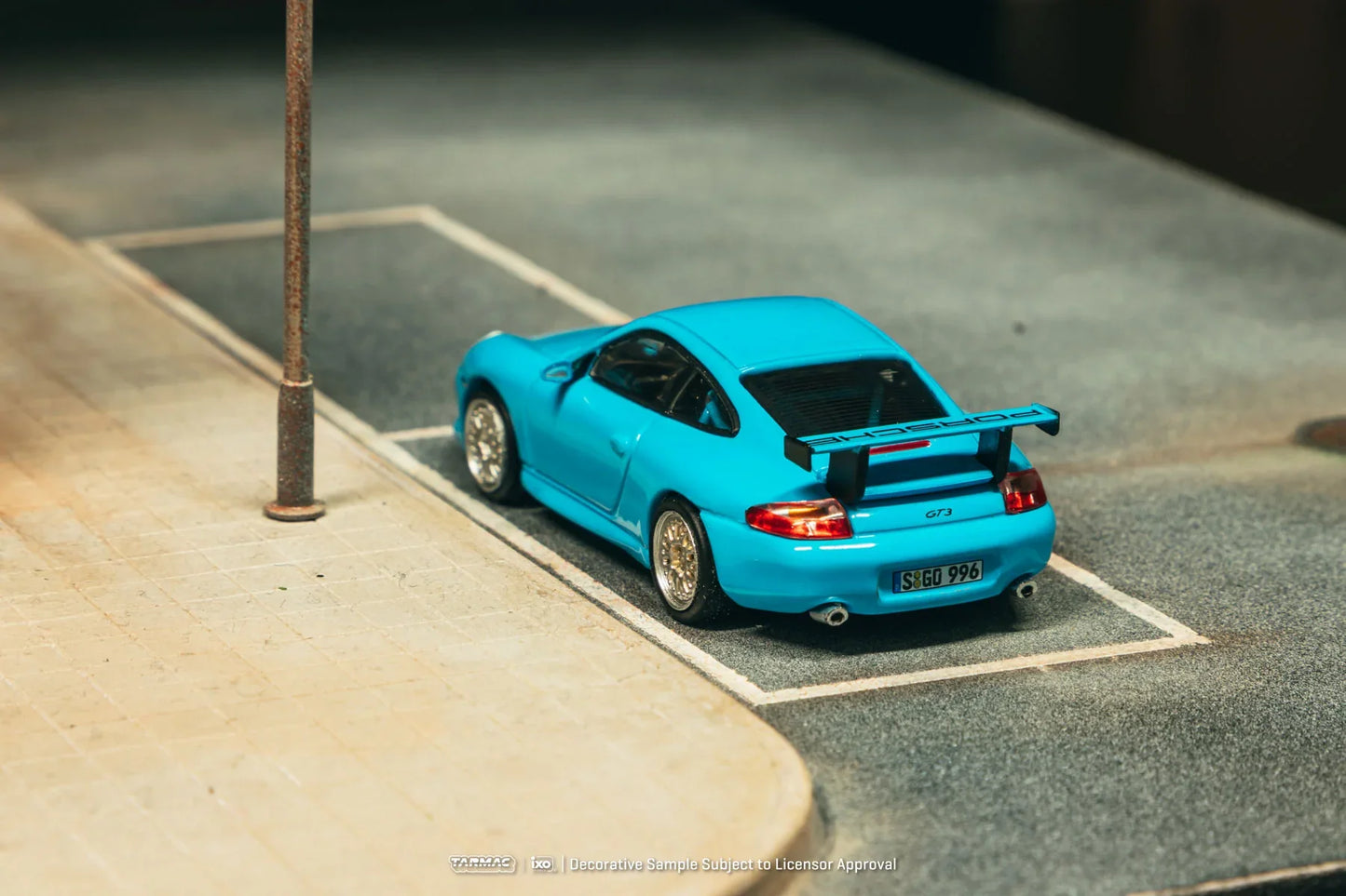 Tarmac Works - Porsche 911 Gt3 ( 996 ) Light Blue - GLOBAL64 - 1/64 Scale T64G-069-BL