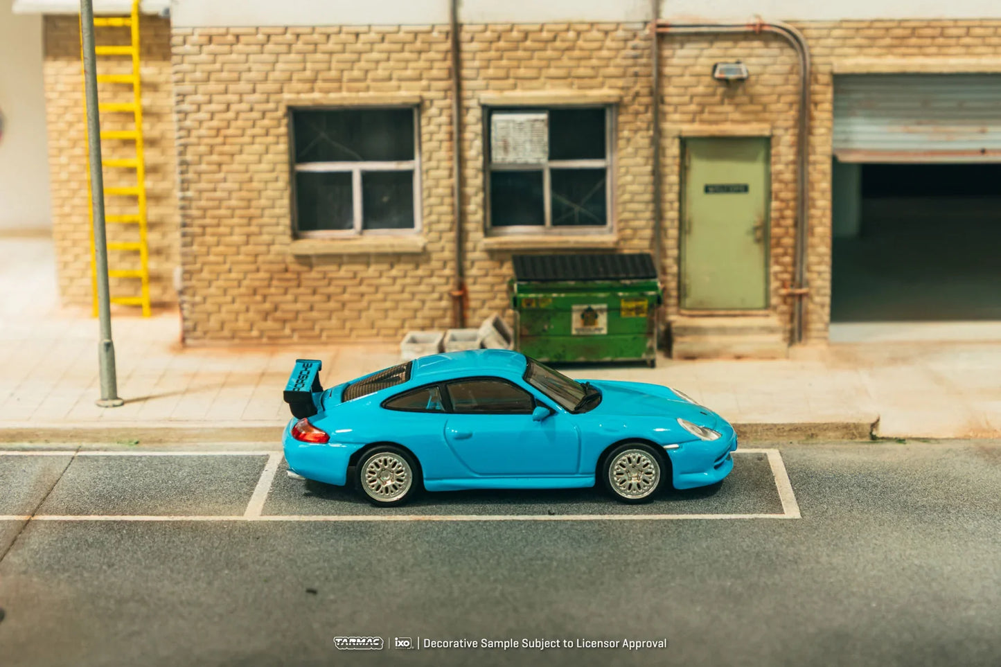 Tarmac Works - Porsche 911 Gt3 ( 996 ) Light Blue - GLOBAL64 - 1/64 Scale T64G-069-BL