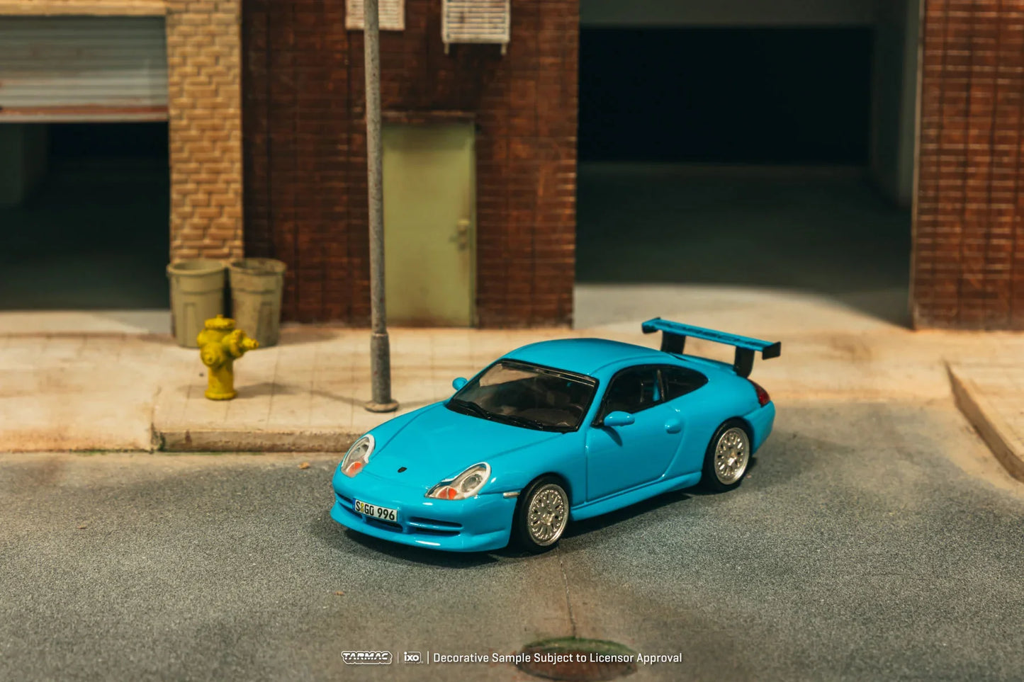 Tarmac Works - Porsche 911 Gt3 ( 996 ) Light Blue - GLOBAL64 - 1/64 Scale T64G-069-BL