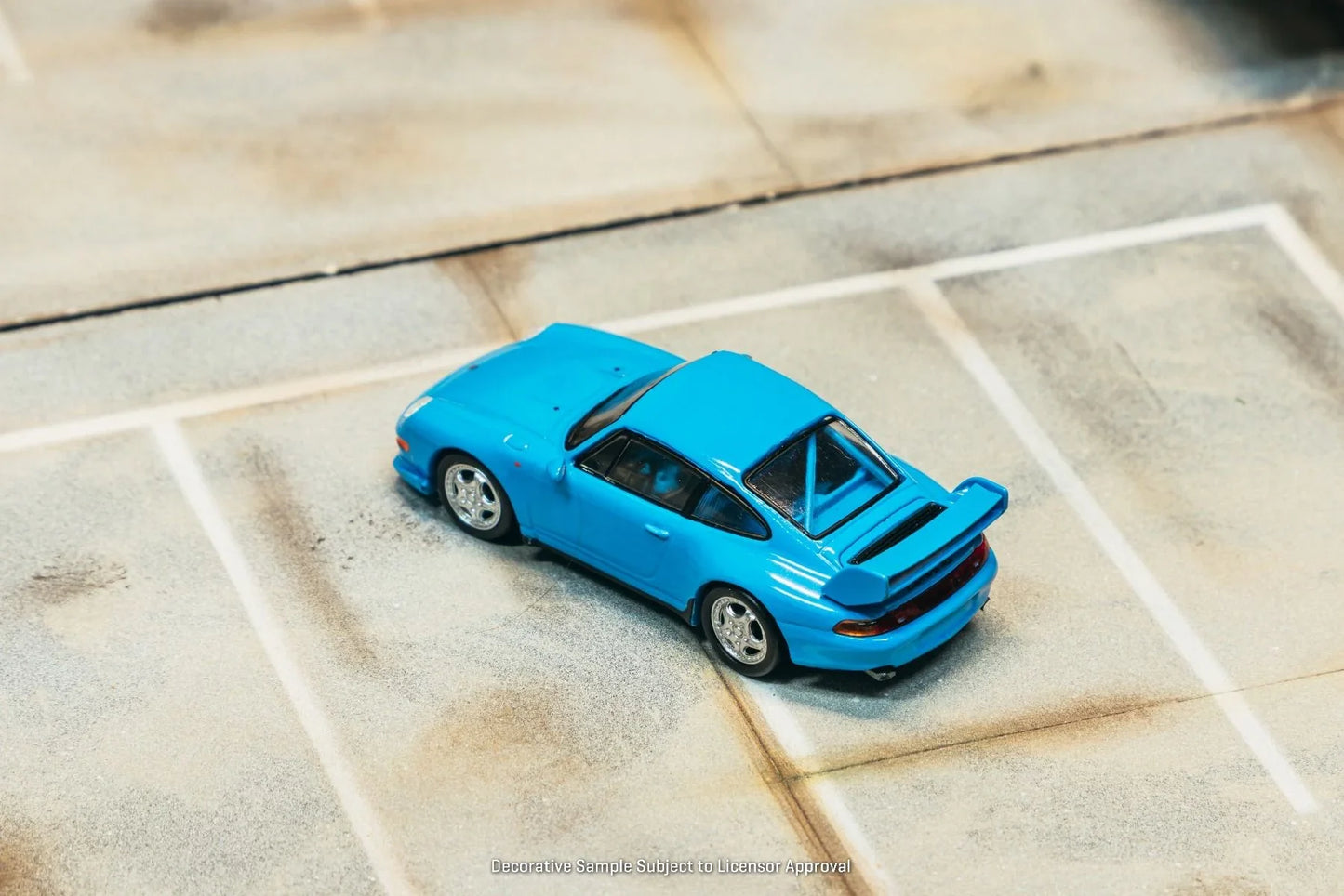 Tarmac Works - Porsche 911 (993) RS Club Sport Bleu Riviera - COLLAB64 - Échelle 1/64 T64S-021-RB
