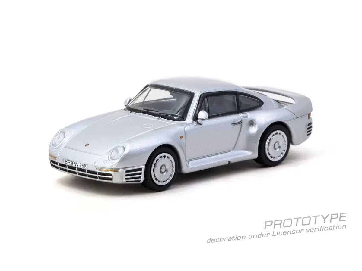 Tarmac Works - Porsche 959 Silver - GLOBAL64 - Échelle 1/64 T64G-068-SL