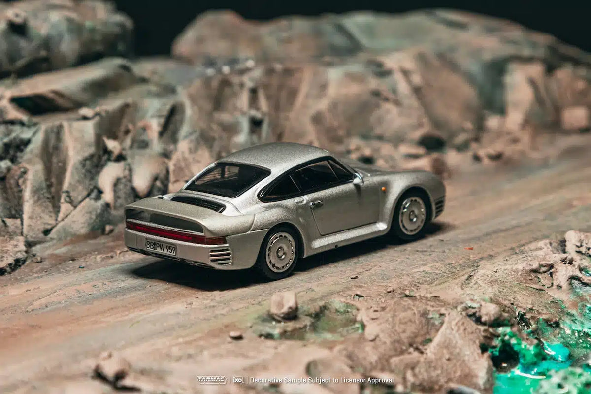 Tarmac Works - Porsche 959 Silver - GLOBAL64 - Échelle 1/64 T64G-068-SL